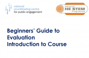 Beginner's Guide to Evaluation