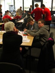 Young people at the VI event