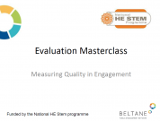 Measuring Quality in Engagement